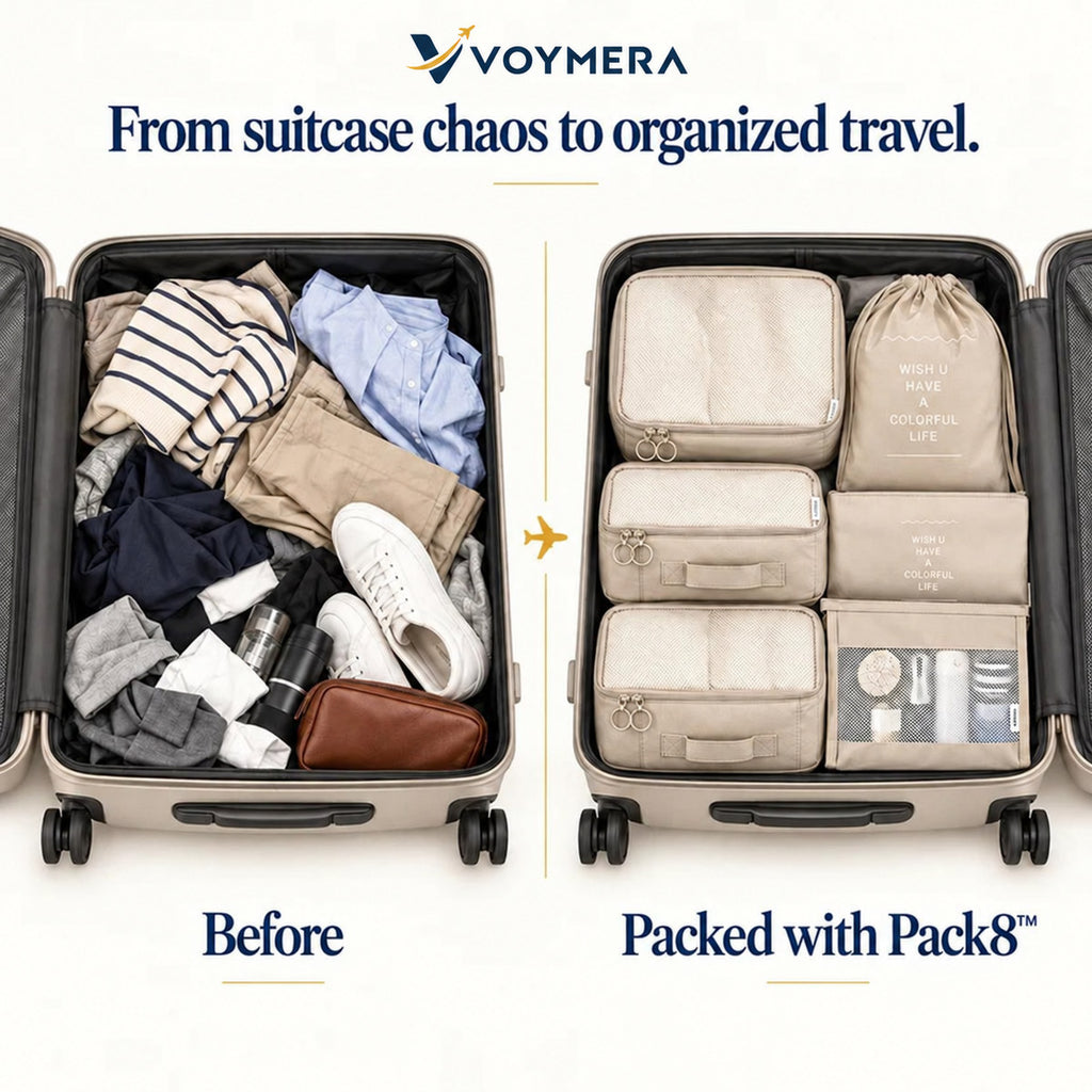 VOYMERA Pack8™ 8-Piece Packing Cube Set