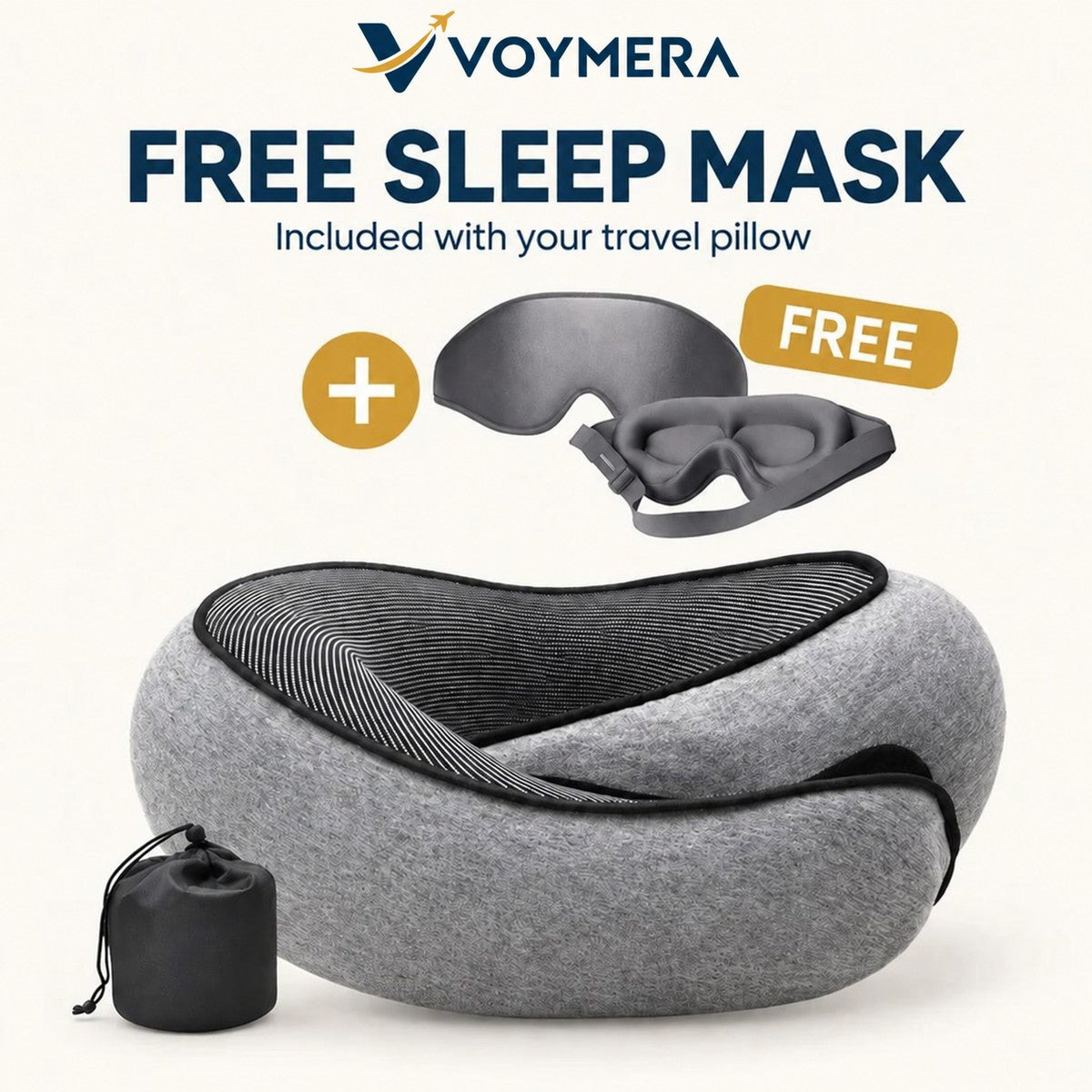 VOYMERA RestCloud™ Travel Neck Pillow