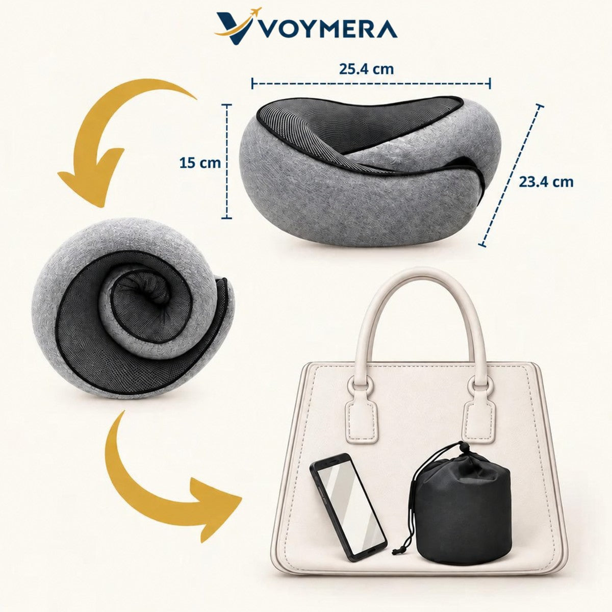 VOYMERA RestCloud™ Travel Neck Pillow