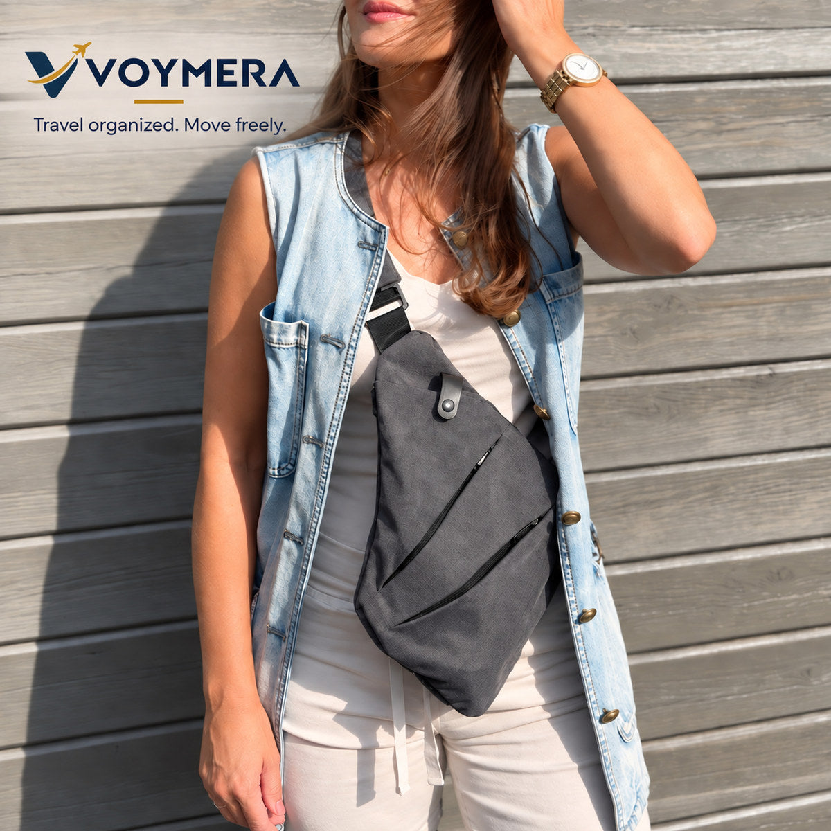 VOYMERA TransitSling™ Multi-Compartment Crossbody Bag