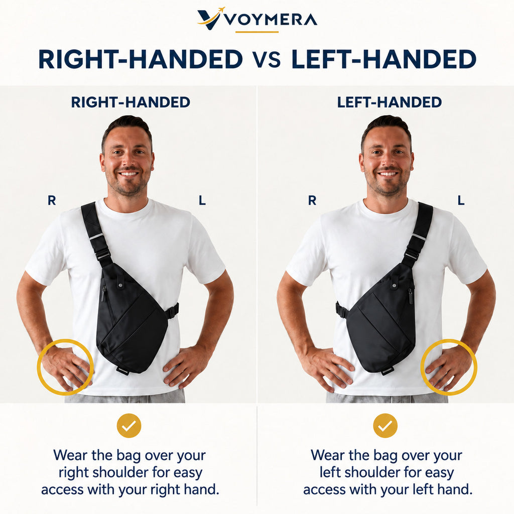 VOYMERA TransitSling™ Multi-Compartment Crossbody Bag